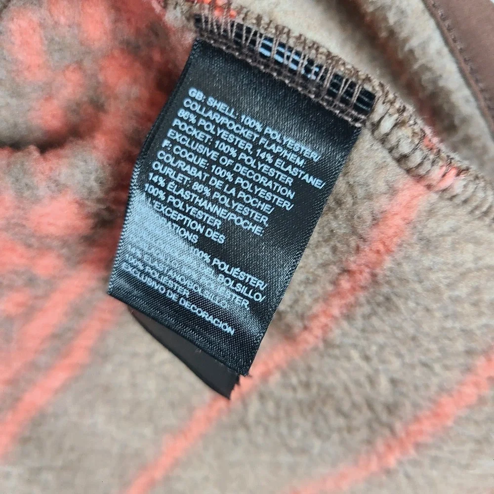 The North Face Gordon Lyons Sweater Mens 2XL XXL Brown Orange Aztec Fleece